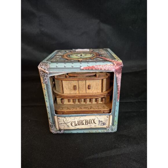 iDventure Other - Cluebox - Escape Room in a Box - Davy Jones Locker Wooden 3D Puzzle With Box